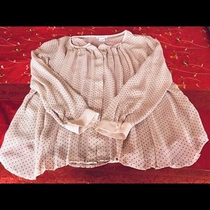 Luxurious soft ultra feminine blush pink blouse